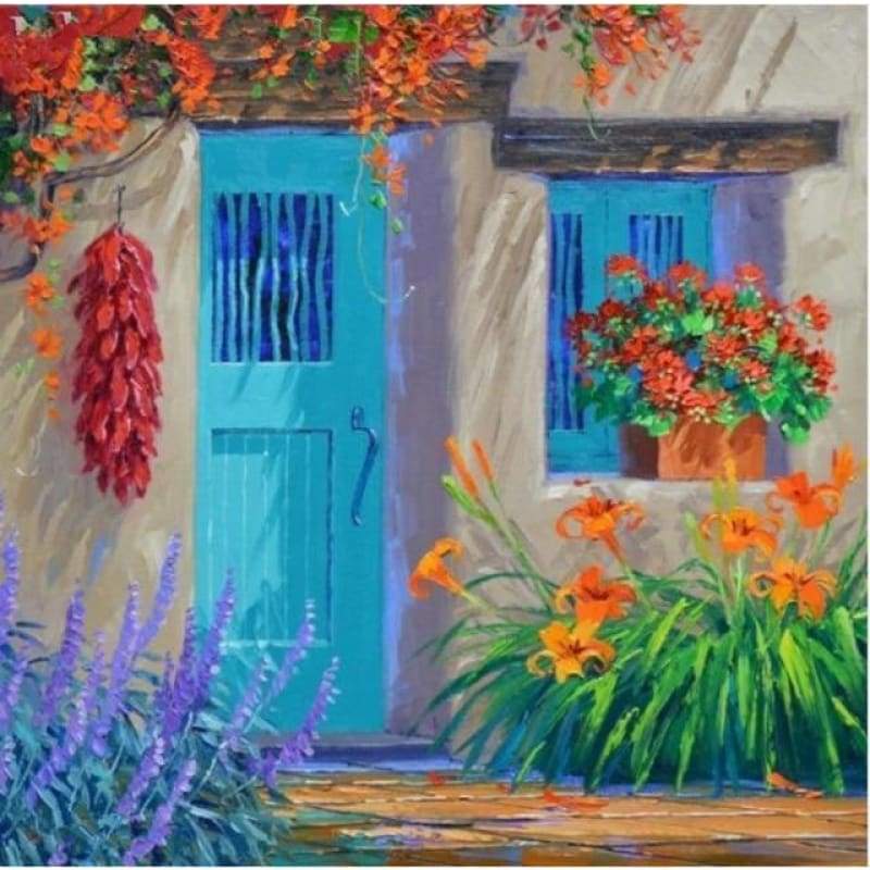 2019 New Hot Sale Landscape Garden Door Diy 5d Diamond Painting Set VM39091