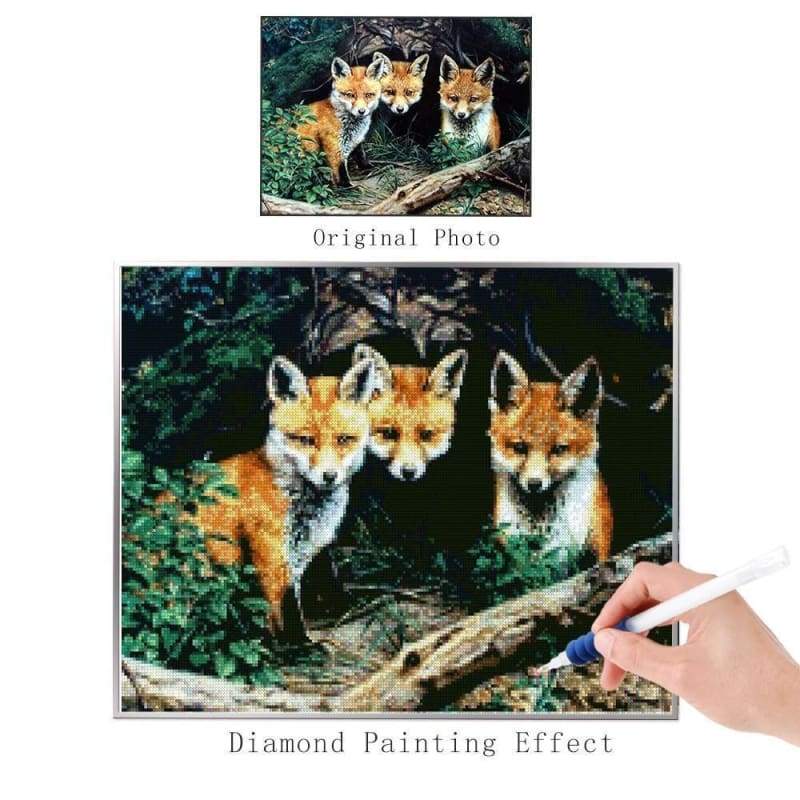 New Hot Sale Mosaic Decor Animal Fox 5d DIY Diamond Painting Kits VM8293