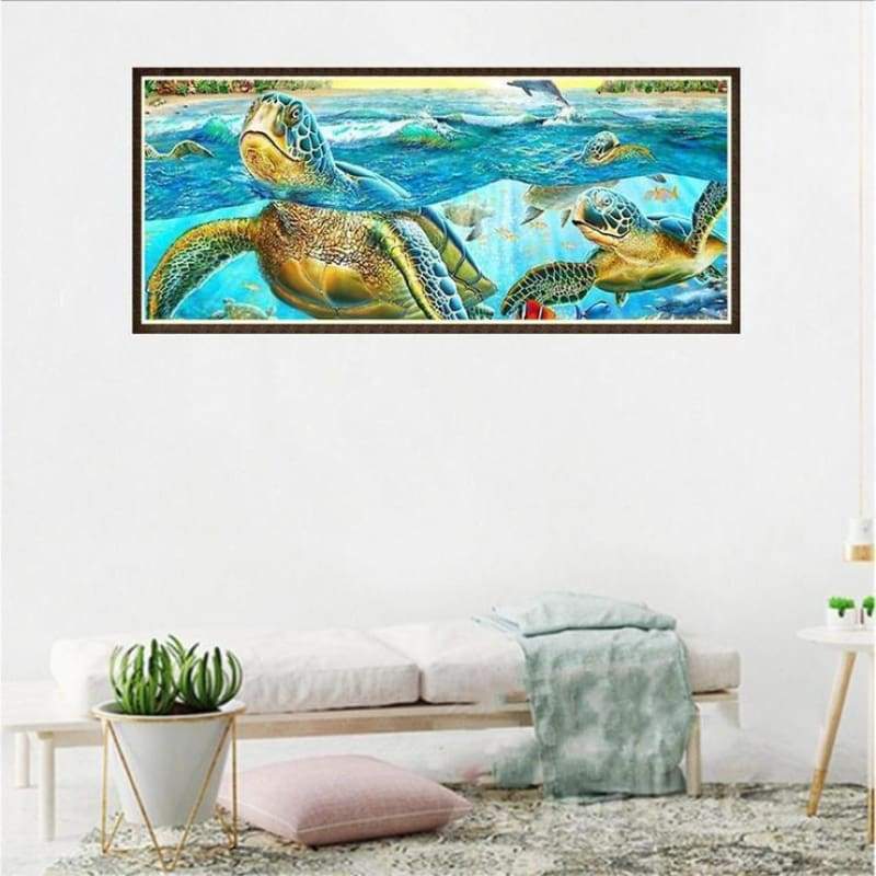 2019 New Hot Sale Sea Turtle Pattern Diy 5d Crystal Diamond Painting Kits QB0055