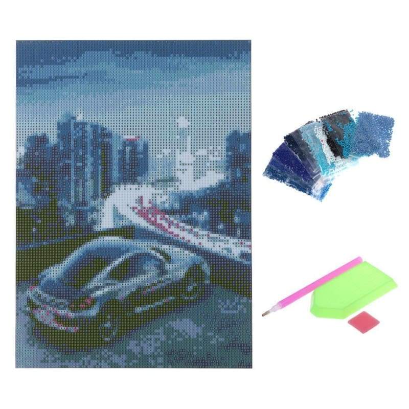 2019 New Hot Sale Sport Car 5d Diy Diamond Painting Cross Stitch Kits VM1224