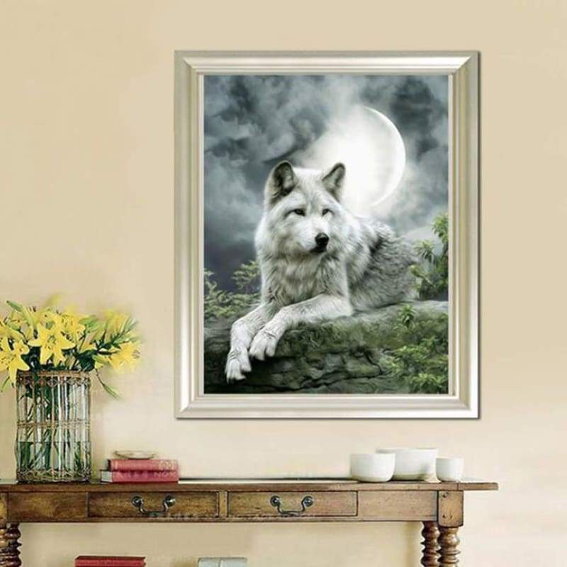 2019 New Hot Sale Stitch Kit 5d Diy Diamond Painting Wolf VM8621