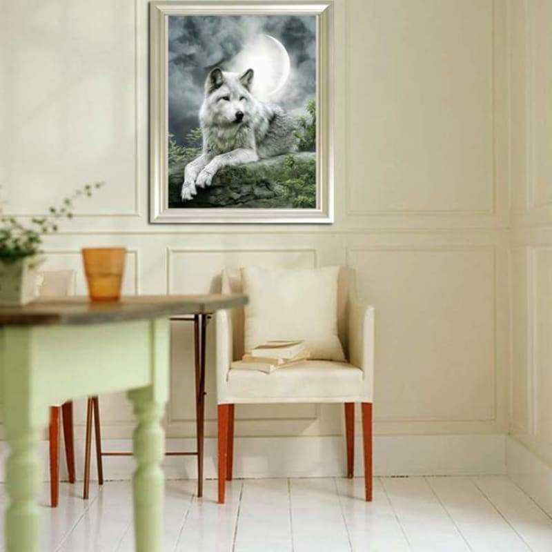 2019 New Hot Sale Stitch Kit 5d Diy Diamond Painting Wolf VM8621