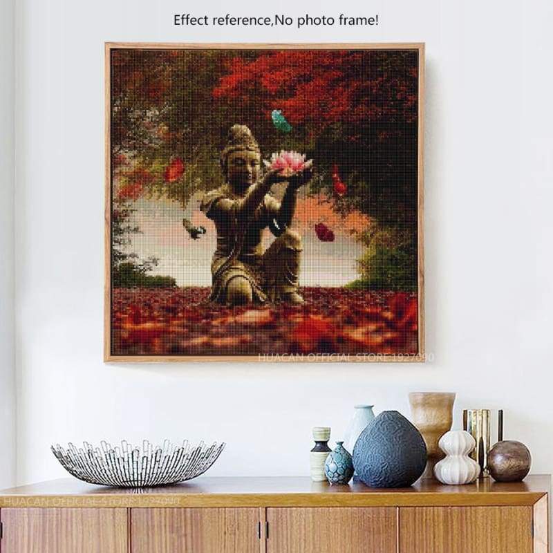 New Hot Sale Wall Decor 5d Diy Diamond Painting Buddha Kits VM7866