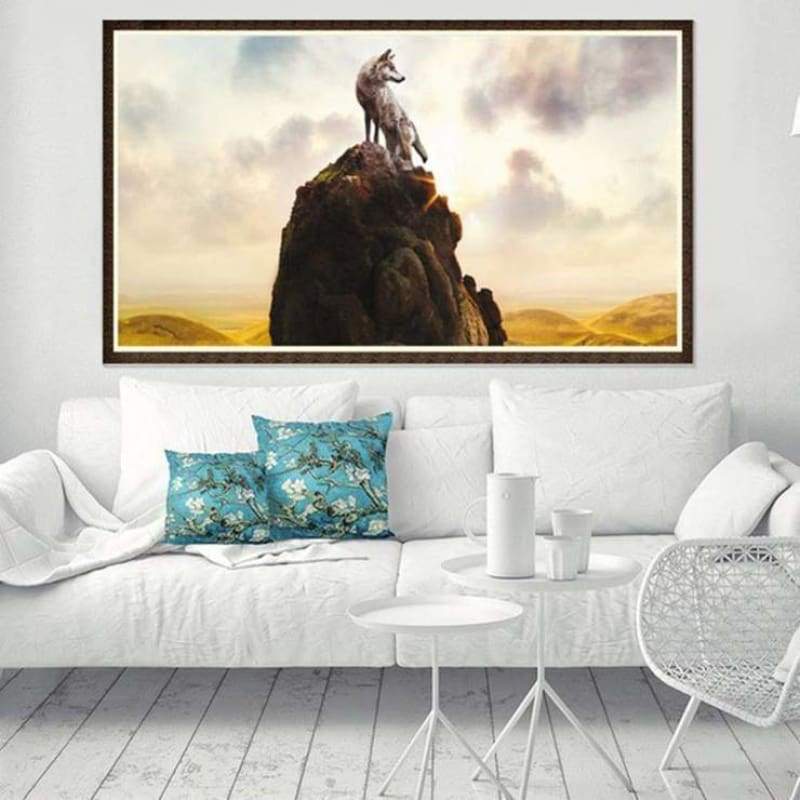 2019 New Hot Sale Wolf 5d Diy Cross Stitch Diamond Painting Kits QB61046
