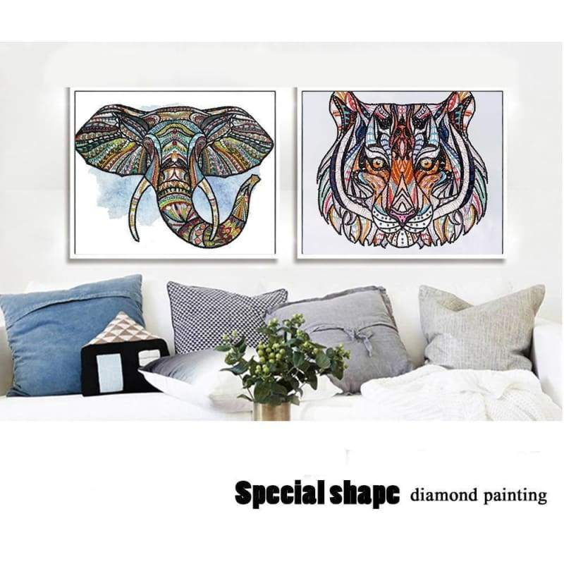 2019 New Special Tiger Pattern 5d Diy Diamond Painting Kits VM8008