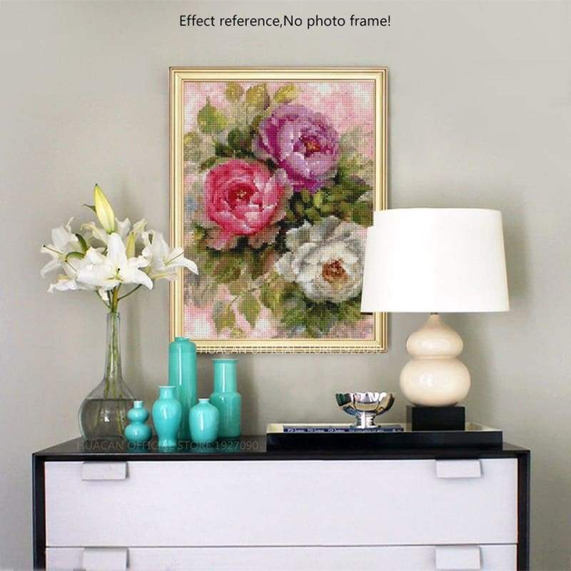 Oil Painting Style Decor Flower 5d Diamond Painting Kits VM8578
