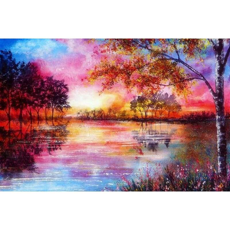 Oil Painting Style Dream Landscape Nature 5d Diy Diamond Painting Kits VM9015