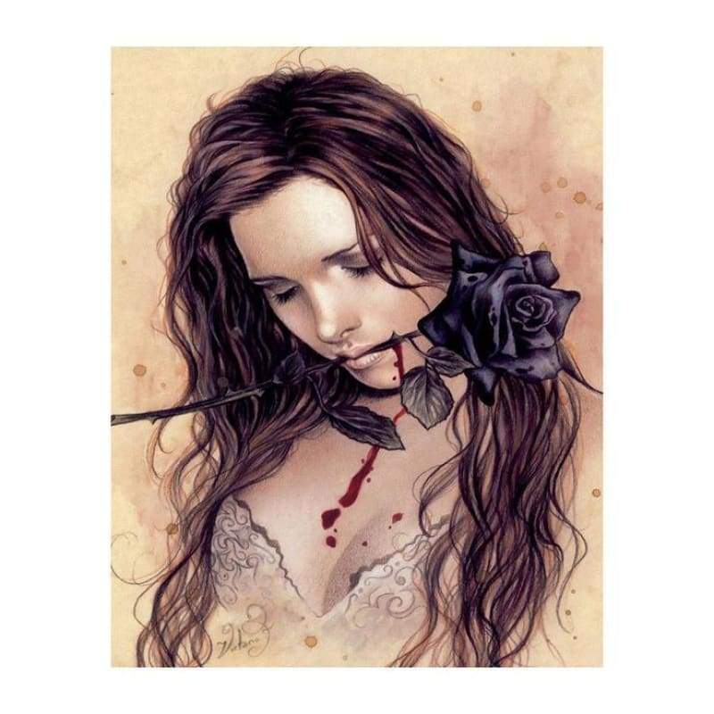 2019 Oil Painting Style Portrait Diy 5d Full Diamond Painting Kits QB5916