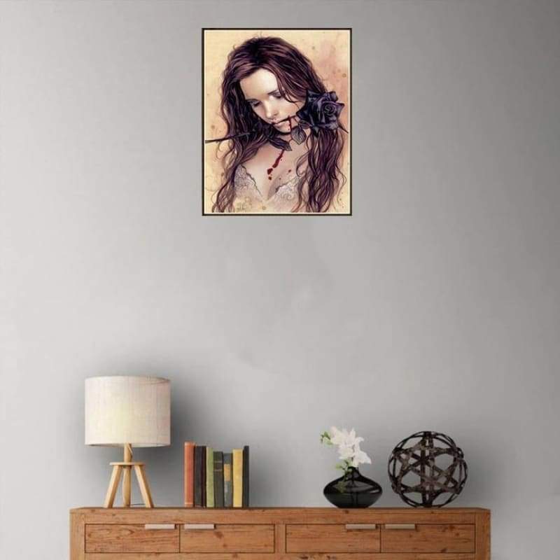 2019 Oil Painting Style Portrait Diy 5d Full Diamond Painting Kits QB5916