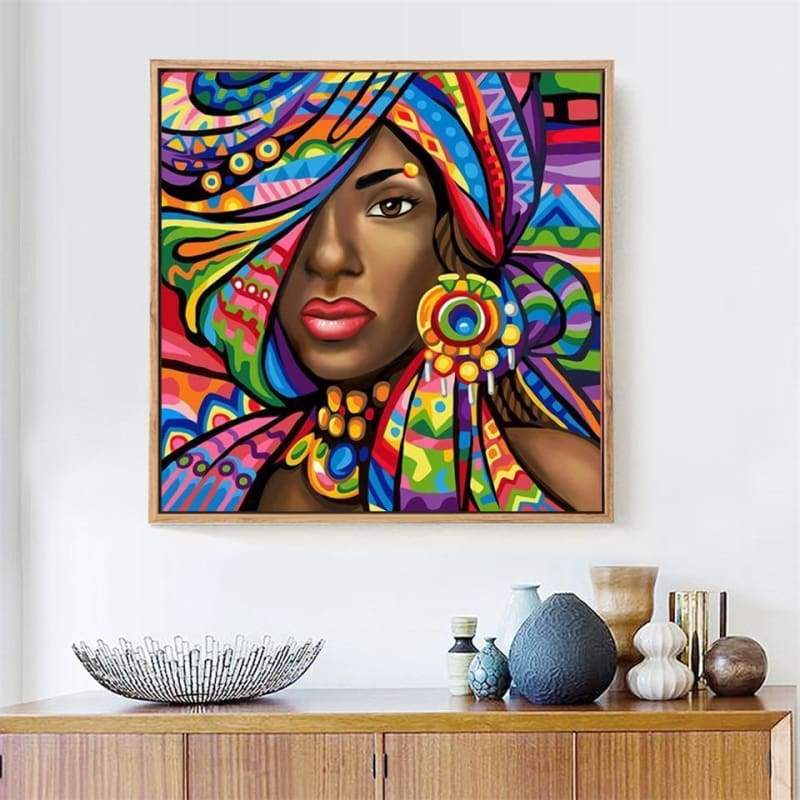 Special Colorful Woman Pattern 5d Diy Diamond Painting Kits VM8012