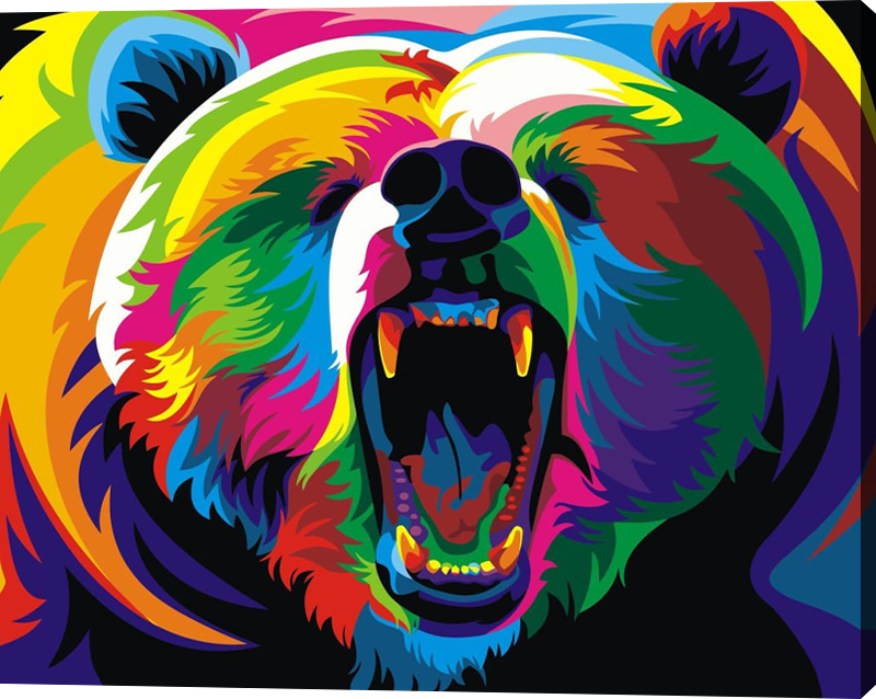 Bear Diy Paint By Numbers Kits WM-005
