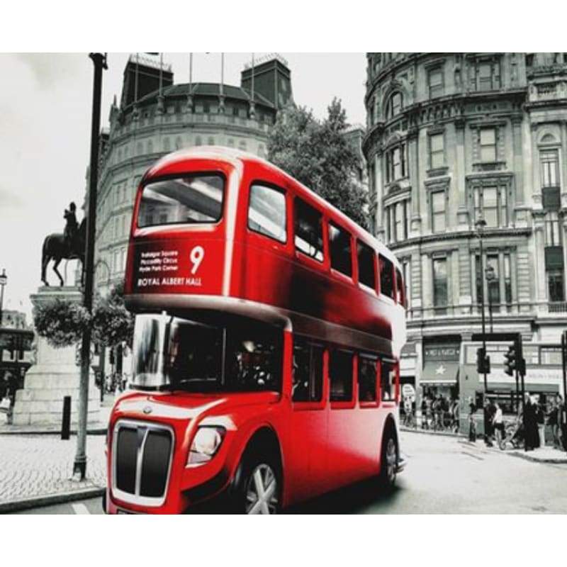 Bus Diy Paint By Numbers Kits ZXQ2929-22 - NEEDLEWORK KITS