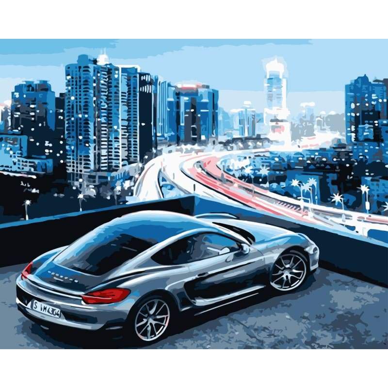 Car Diy Paint By Numbers Kits WM-255 - NEEDLEWORK KITS