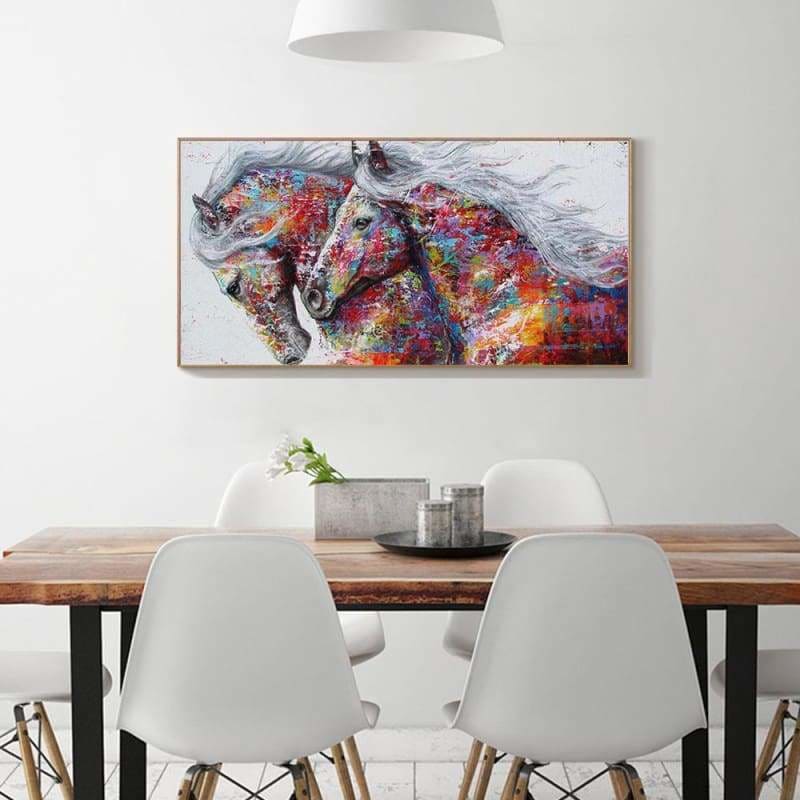 Dream Modern Art Popular Colorful Horse Diamond Painting