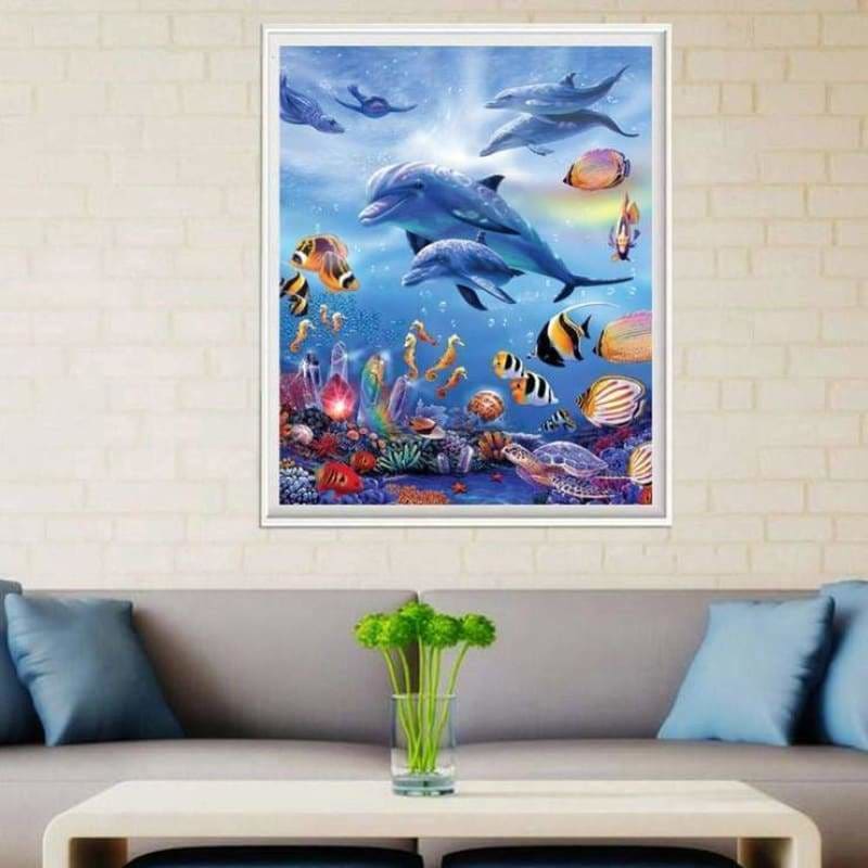 Dream Sea Animal Dolphin Full Drill - 5D Diy Diamond
