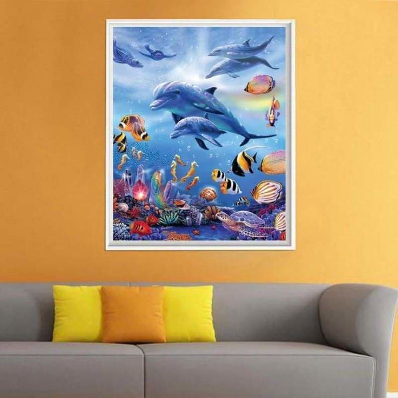 Dream Sea Animal Dolphin Full Drill - 5D Diy Diamond