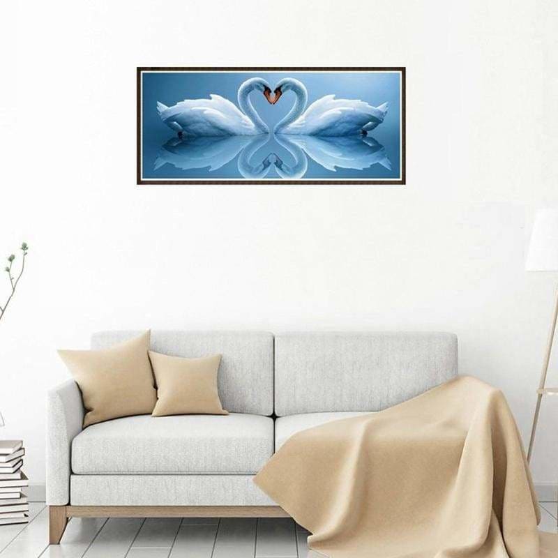 Dream Wall Decor Swan Pattern Full Drill - 5D Diamond