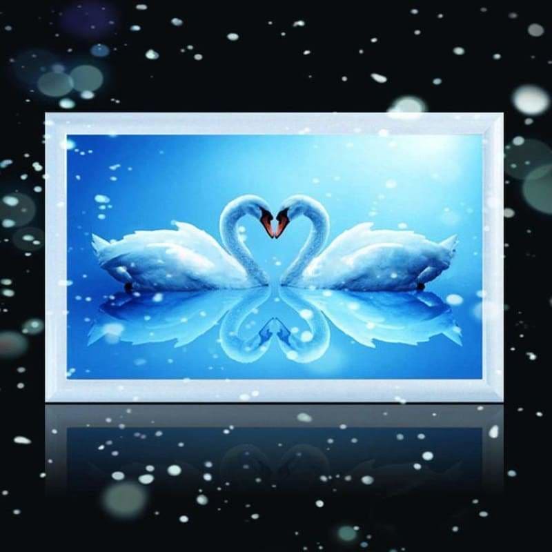 Dream Wall Decor Swan Pattern Full Drill - 5D Diamond