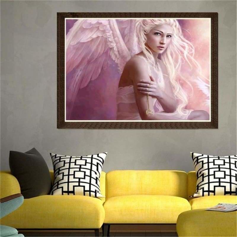 Full Drill - 5D Diamond Painting Kits Beautiful Pink Girl
