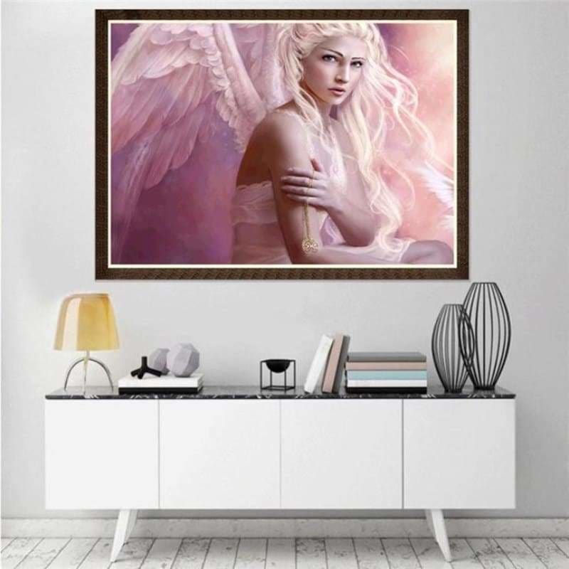 Full Drill - 5D Diamond Painting Kits Beautiful Pink Girl