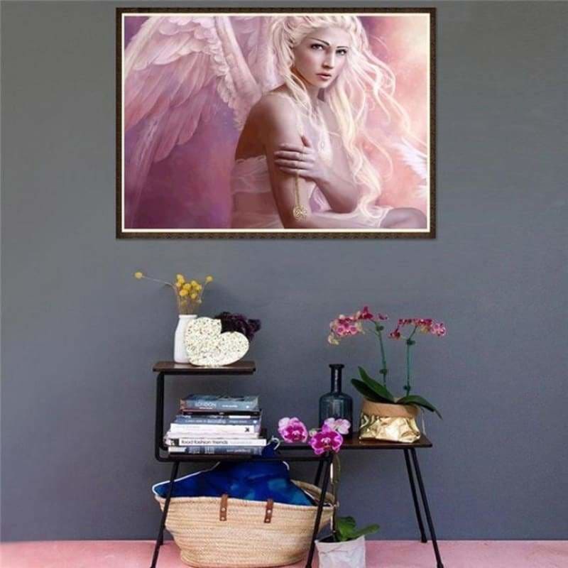 Full Drill - 5D Diamond Painting Kits Beautiful Pink Girl