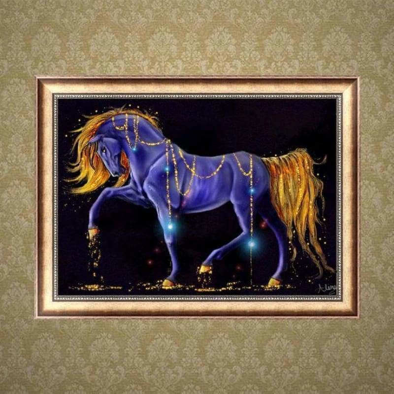 Full Drill - 5D Diamond Painting Kits Fantasy Blue and Gold