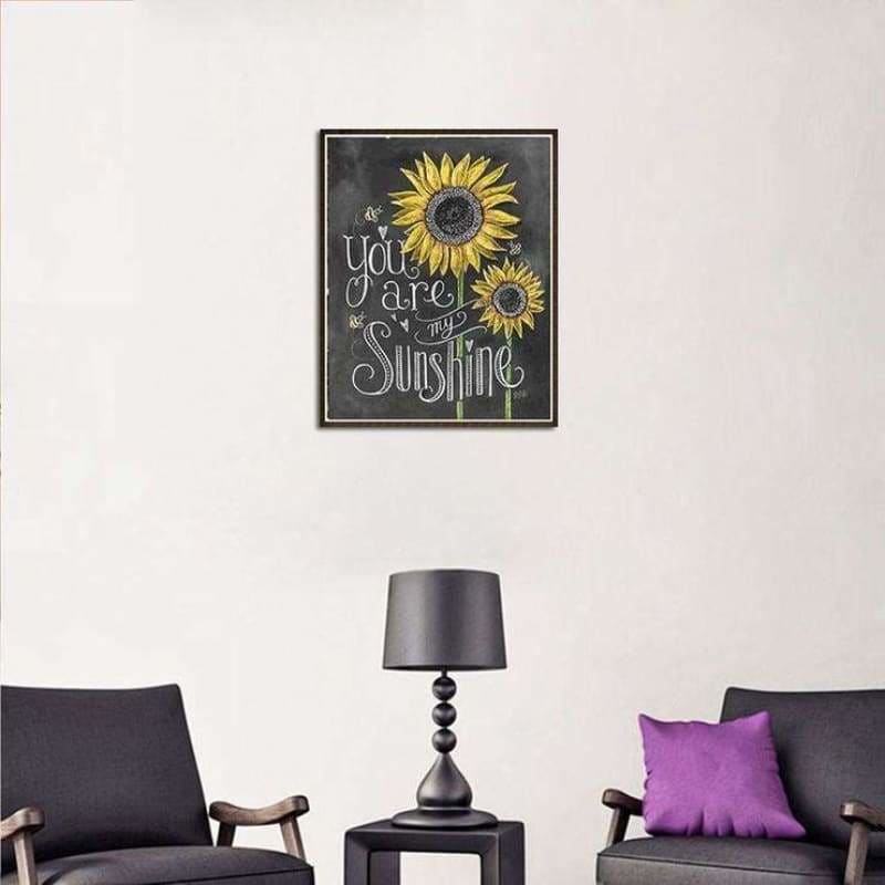 Full Drill - 5D Diamond Painting Kits Sunflower You Are My