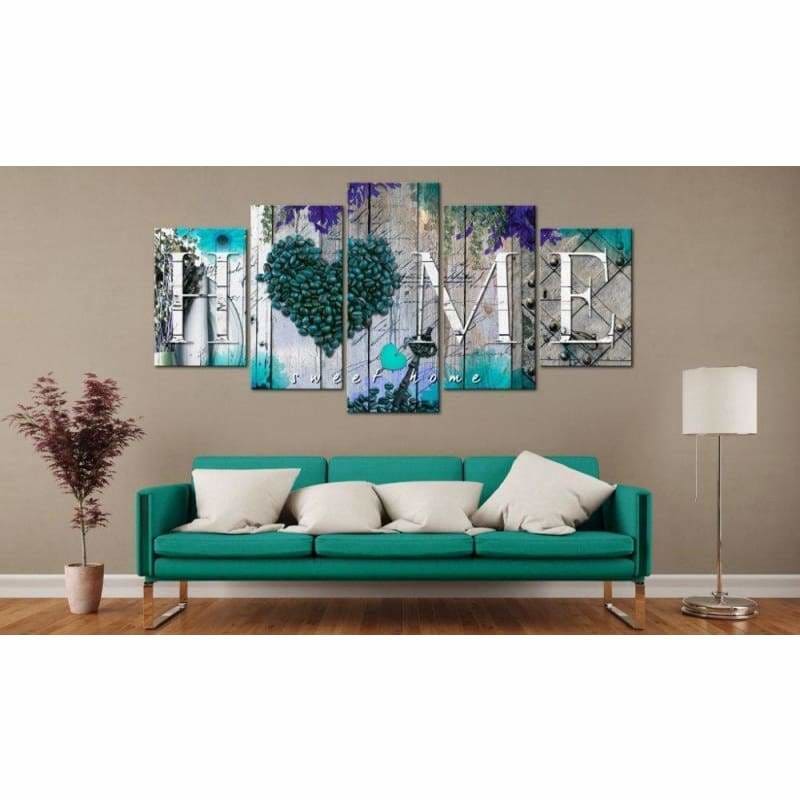 Full Drill - 5D DIY Diamond Painting Kits 5pcs Sweet Home