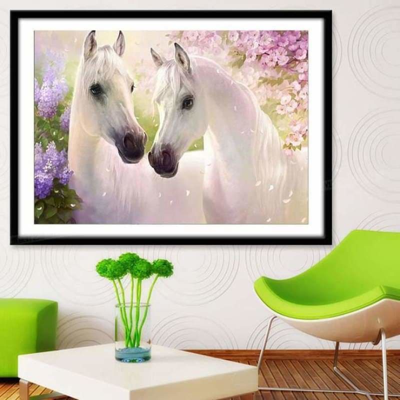 Full Drill - 5D DIY Diamond Painting Kits Animal White