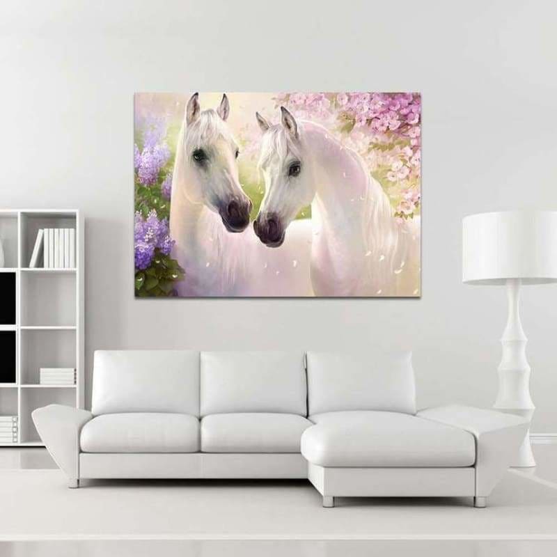 Full Drill - 5D DIY Diamond Painting Kits Animal White