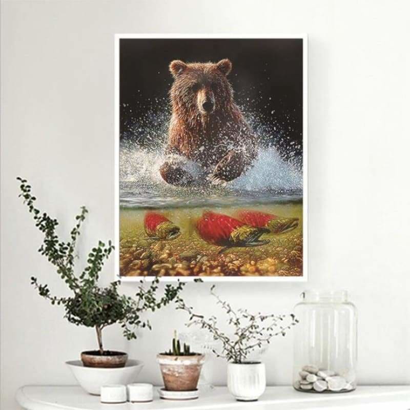Full Drill - 5D DIY Diamond Painting Kits Bear Running In