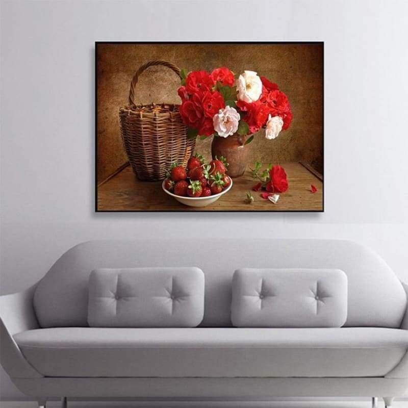 Full Drill - 5D DIY Diamond Painting Kits Beautiful Red And