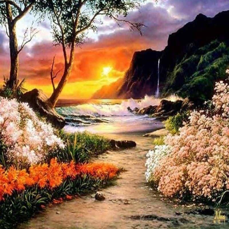 Full Drill - 5D DIY Diamond Painting Kits Beautiful Sunset