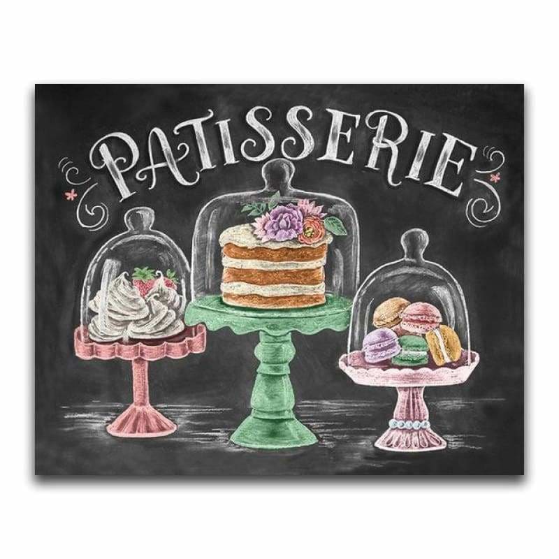 Full Drill - 5D DIY Diamond Painting Kits Blackboard Cake