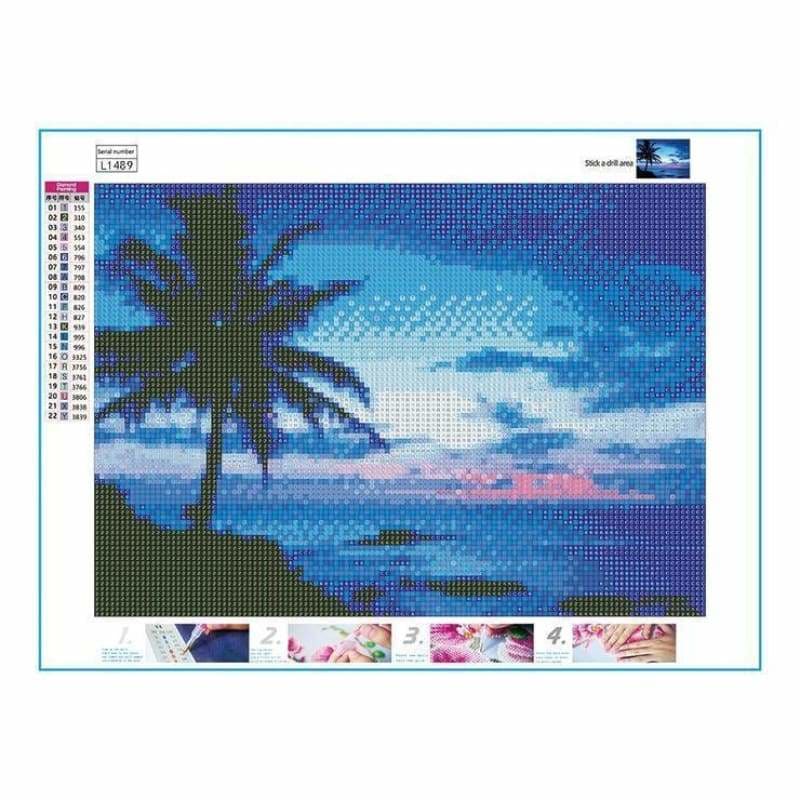Full Drill - 5D DIY Diamond Painting Kits Blue Style Sea