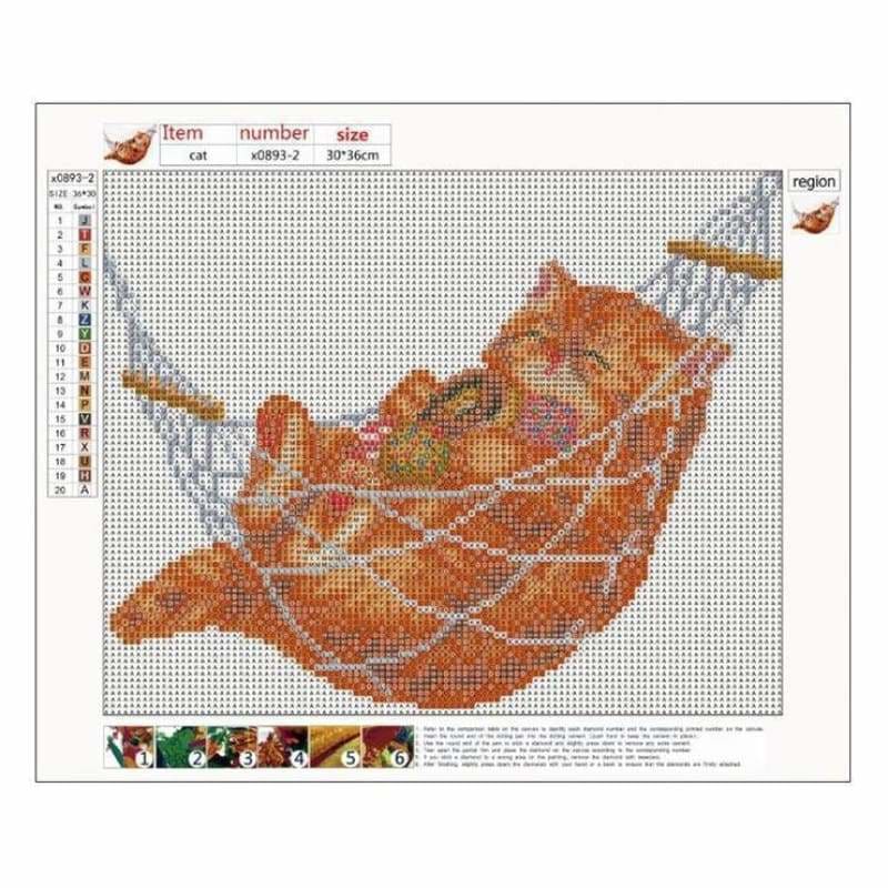 Full Drill - 5D DIY Diamond Painting Kits Cartoon Cat On
