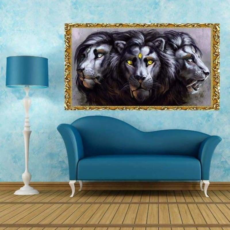 Full Drill - 5D DIY Diamond Painting Kits Cartoon Cool Lion
