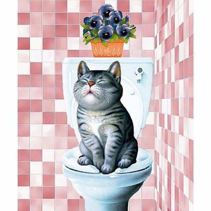 Full Drill - 5D DIY Diamond Painting Kits Cartoon Funny Cat