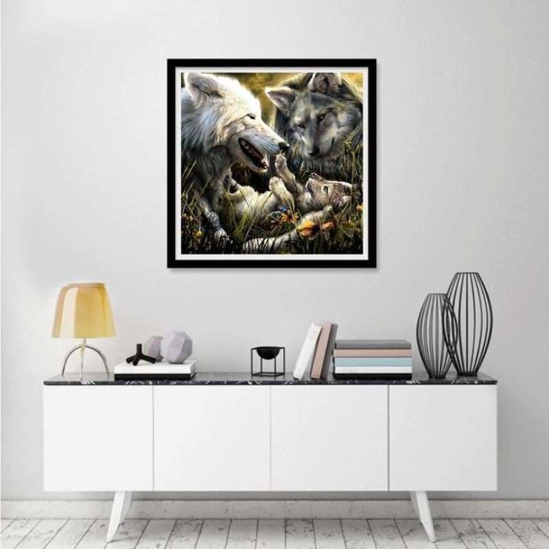 Full Drill - 5D DIY Diamond Painting Kits Cartoon Warm Wolf