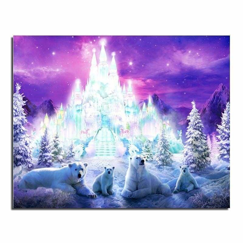 Full Drill - 5D DIY Diamond Painting Kits Cartoon Winter