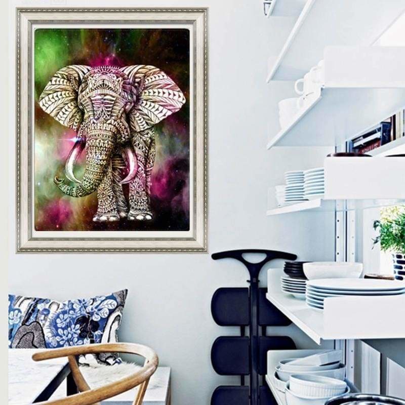 Full Drill - 5D DIY Diamond Painting Kits Colorful Elephant
