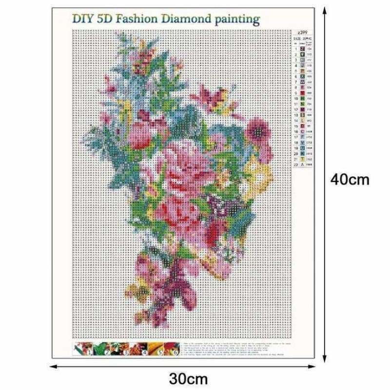 Full Drill - 5D DIY Diamond Painting Kits Colorful Flowers