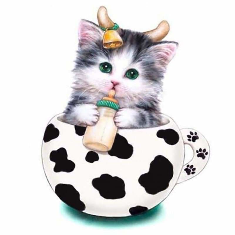 Full Drill - 5D DIY Diamond Painting Kits Cute Cartoon Cat
