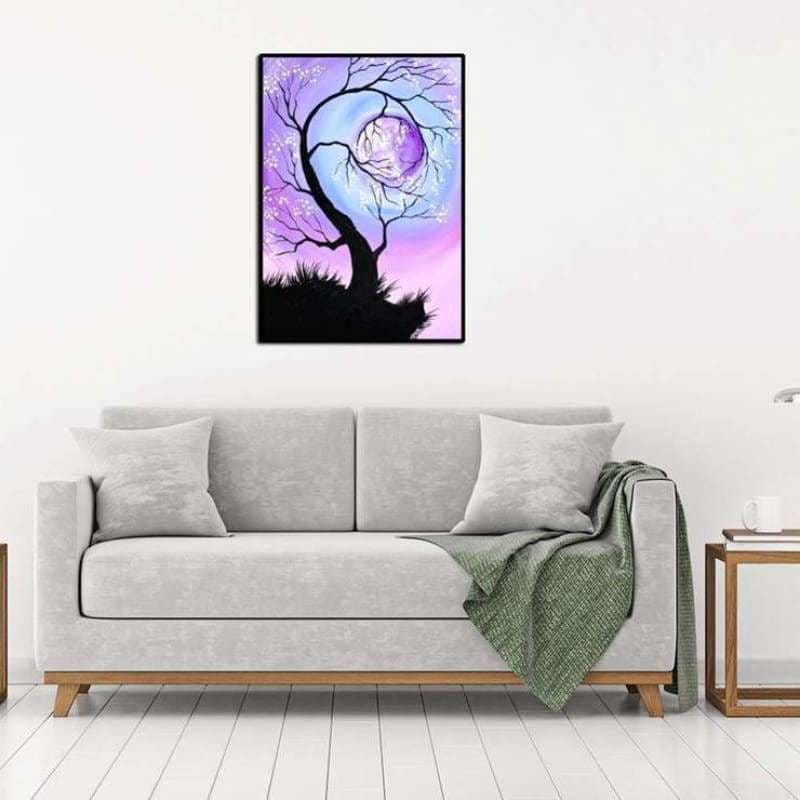 Full Drill - 5D DIY Diamond Painting Kits Dream Moon Tree -