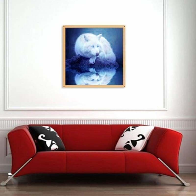 Full Drill - 5D DIY Diamond Painting Kits Dream White Wolf