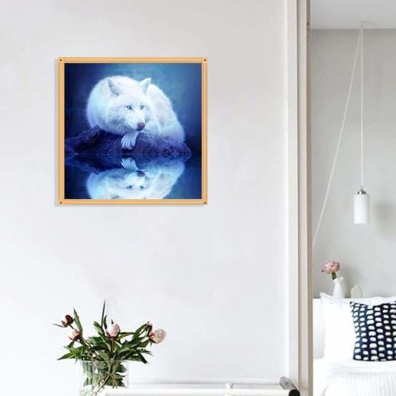 Full Drill - 5D DIY Diamond Painting Kits Dream White Wolf