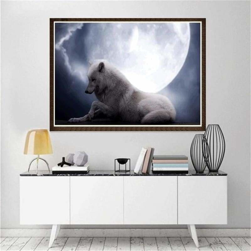 Full Drill - 5D DIY Diamond Painting Kits Dream White Wolf