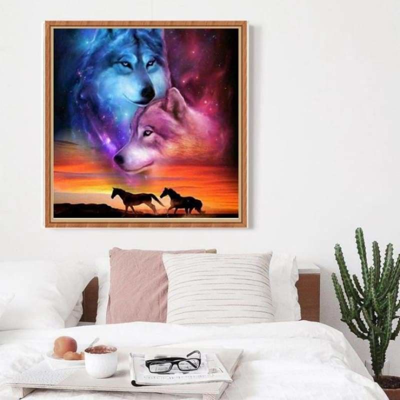 Full Drill - 5D DIY Diamond Painting Kits Dream Wolfs Star