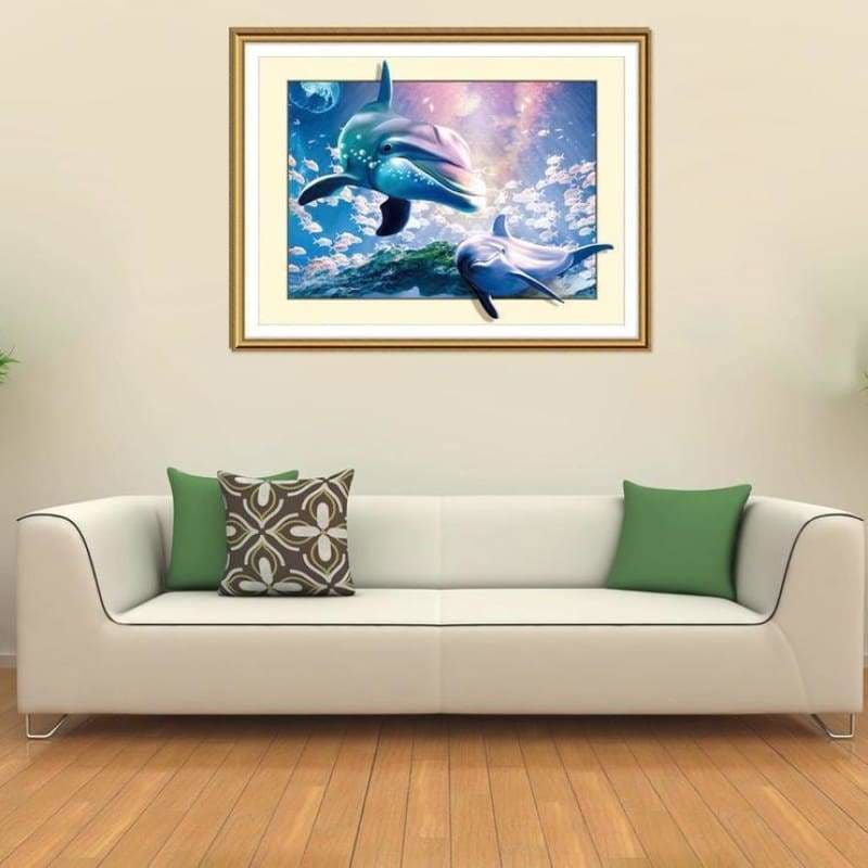 Full Drill - 5D DIY Diamond Painting Kits Dreamy Dolphins