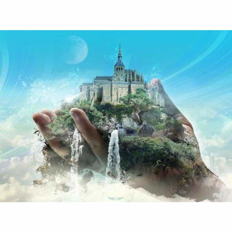 Full Drill - 5D DIY Diamond Painting Kits Fantasy Castle in
